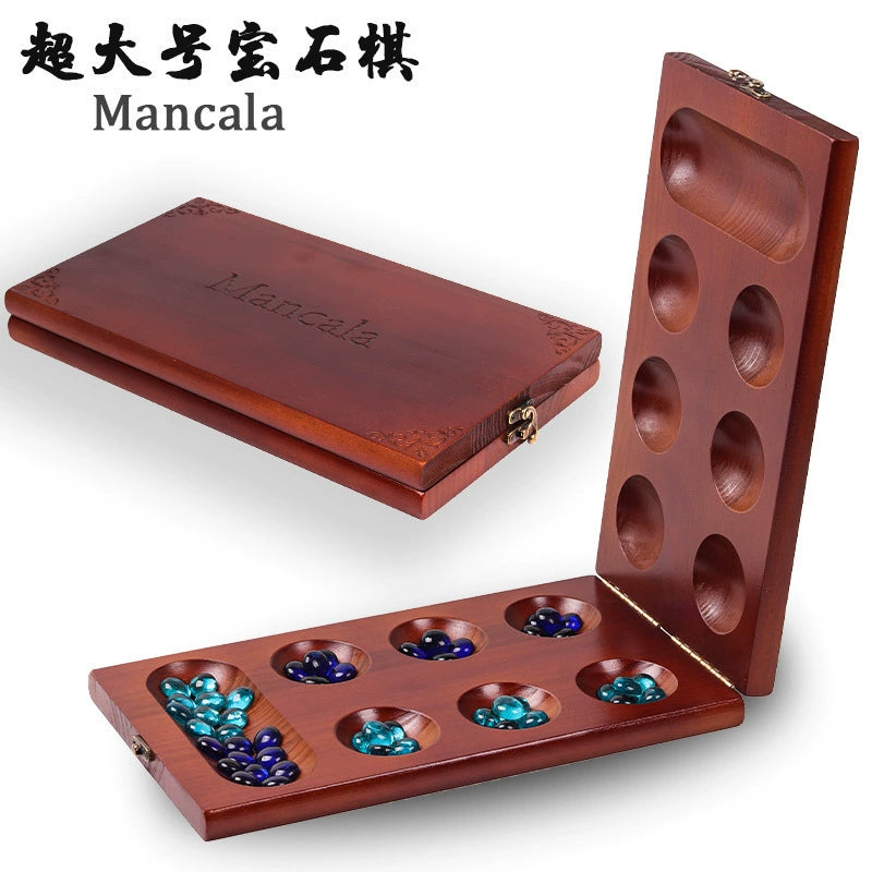 Mancala board in solid pine