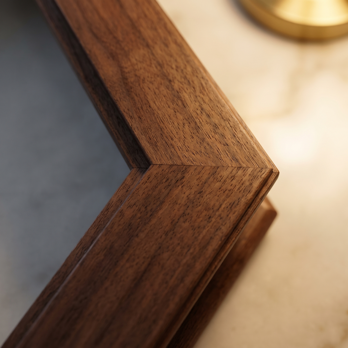 macro of the corner and material